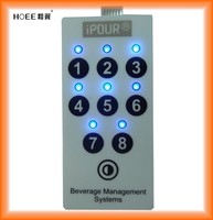 Keypad Membran Sakelar LED Backlit Kustom, Tombol Tekan Dome Logam Taktil untuk Panel Kontrol Perangkat Industri