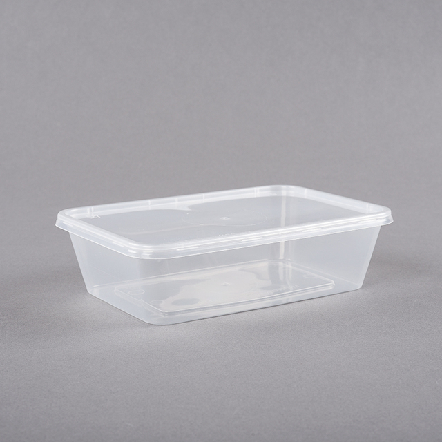 650ml Microwave Food Grade Takeaway Wholesale pp Disposable Rectangle clear Microwave Plastic Food Container