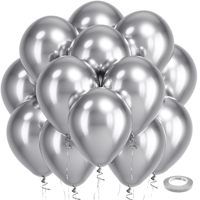 Ensemble de 100 ballons en latex de tailles variées, couleurs pastel et métalliques, assortiment de ballons pour anniversaire, mariage, baby shower, décoration de fête, kit de ballons