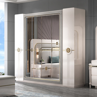 Ensembles de cadres de lit de taille King, meubles de luxe, lits de maison, chambre d'hôtel, ensemble de meubles de chambre à coucher en bois moderne