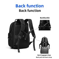 Mochila para Portátil de Diseño Popular para Hombre, Compatible con Computadoras de 15.6 Pulgadas, Resistente al Agua, para Oficina, Trabajo y Viajes