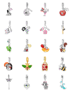 Nuevo Colgante Romántico de Sombrero Vaquero del Oeste con Encanto de Fútbol, Cuentas de Zirconia en Forma de Corazón Plateadas/Doradas para Joyería DIY Infantil - Product Image 1