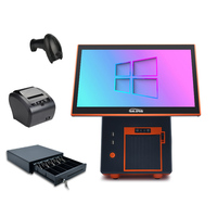 Sistem POS Touch all in one dengan printer penerimaan 80 mm