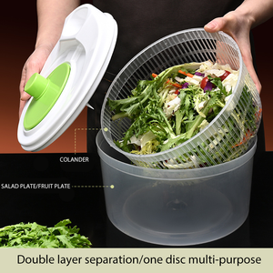 Essoreuse à <span class=keywords><strong>salade</strong></span> de cuisine de grande capacité avec poignée rotative Essoreuse à <span class=keywords><strong>laitue</strong></span> manuelle - Product Image 3