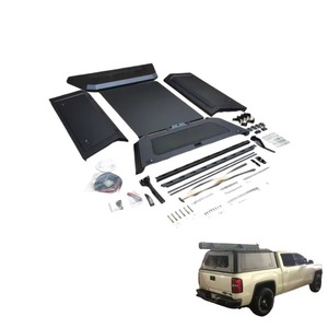 Pour <span class=keywords><strong>GMC</strong></span> Sierra 1500 2009-2013, construction en acier imperméable, fenêtre coulissante à commande manuelle, auvent de camionnette, coque de camping-car - Product Image 1