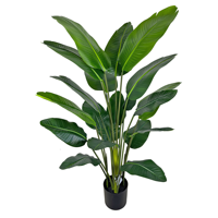 Bonsaï artificiel de bananier du voyageur de 160 cm, toucher naturel de haute qualité, pour la décoration intérieure de la maison et du bureau