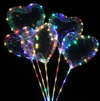 Прозрачные светодиодные надувные шары со стробоскопическим эффектом для рождества, свадьбы, вечеринки