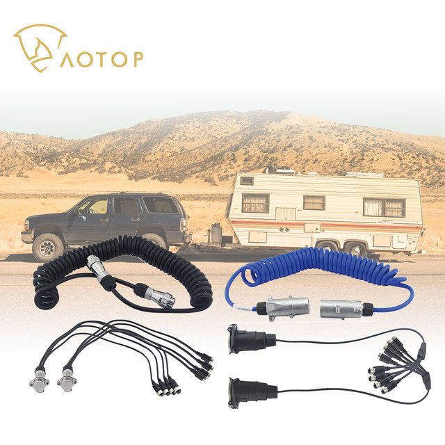 Automotive Accessories Van Trailer Connection Trailer Cable 5M 10M 15M 20M Car Monitor Camera System Extension Cable