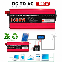 Convertisseur d'énergie solaire 3000W 2200W 1600W 1000W, onduleur à onde sinusoïdale pure DC12V/24V/48V/60V vers AC110V/220V, transformateur de voiture pour la maison