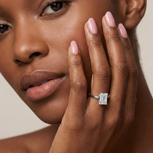 Nuevo Anillo Clásico Solitario de Esmeralda con Halo de Diamantes Cultivados en Laboratorio, 1.5 Quilates, Plata de Ley 925, Certificado IGI, para Boda, Fiesta, Aniversario - Product Image 6