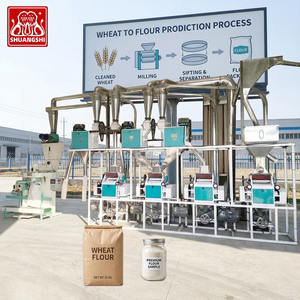 Usine de production de farine de blé automatique à bas prix, ligne de production complète, 10 tonnes de farine de blé par jour - Product Image 1