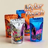 Sachets Doypack de qualité alimentaire avec fermeture éclair, imprimés sur mesure, pour l'emballage de bonbons, chocolats et barres granola