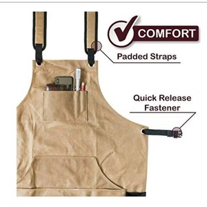 Muestra Gratuita de Delantal de Lona Encerada para Trabajadores, Ingenieros y Carpinteros, con Función Impermeable, Suave y Ventilado, Ideal para Cocina - Product Image 3