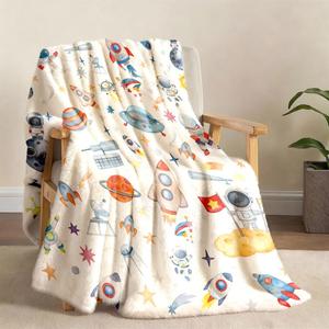 Assorted Print Animals Scene Flannel <b>Blanket</b> Throw <b>Blanket</b> Nap <b>Blanket</b> Cozy Warm <b>Super</b> <b>Soft</b> for Home Office Nap Custom Print - Product Image 2