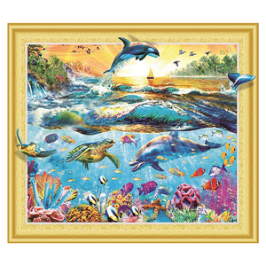 Pintura <span class=keywords><strong>de</strong></span> Diamantes DIY con Forma Especial <span class=keywords><strong>de</strong></span> Tortuga Marina y Delfín en el Mar, <span class=keywords><strong>Punto</strong></span> <span class=keywords><strong>de</strong></span> <span class=keywords><strong>Cruz</strong></span>, Venta al por Mayor <span class=keywords><strong>de</strong></span> Fábrica - Product Image 1