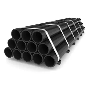 Api 5L GRB smls ống thép liền mạch cho dầu khí ASTM A106 A53 lịch trình 40 Carbon liền mạch vỏ màu đen đường ống