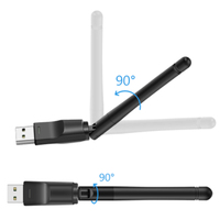 Adaptador USB WiFi de 150 Mbps para PC, Tarjeta de Red USB Ethernet, Antena Receptora Wi-Fi para Escritorio, Dongle WiFi 2.4G