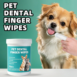50 lingettes dentaires <span class=keywords><strong>pour</strong></span> animaux de compagnie en pot grand format, lingettes douces et écologiques <span class=keywords><strong>pour</strong></span> doigts, 4,2x8cm, <span class=keywords><strong>pour</strong></span> chiens et chats, en vrac, OEM, marque privée - Product Image 6