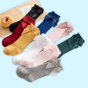 Vietnam Cotton Custom Logo Baby Girls <b>Socks</b> for <b>Winter</b> Christmas Patterns Bows Design Direct Manufacturer Supplier Crew - Product Image 1