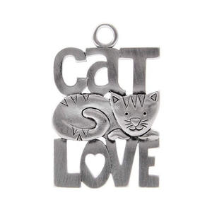 Amore del gatto, ornamento del gatto nella finestra, regali di natale della campana pastorale - Product Image 1