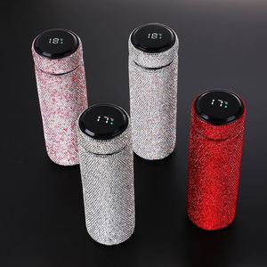 Thermos intelligent en acier inoxydable brillant Diamante avec affichage de la température LED, grande capacité, isolation thermique de 6 à 12 heures, pour aliments - Product Image 3