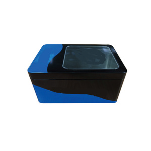 Chất lượng cao hình chữ nhật đầy đủ cửa sổ kim loại dùng một lần hộp thiếc để lưu trữ sô cô la bánh mì & Quà Tặng - Product Image 1