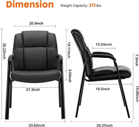Chaise de bureau ergonomique à dossier moyen avec structure métallique pour usage informatique et réunions, en promotion