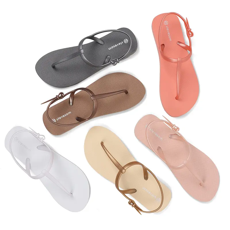 New Designs Fashion Wholesale Custom Pure Color Flat Sandals Lady Crystal Diamond Slippers Sandals