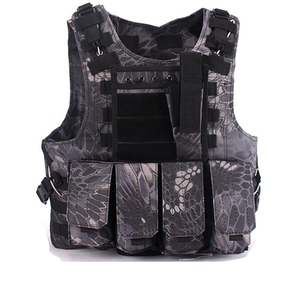 High Density Nylon <b>Multi</b>-Pocket Outdoor Protective Storage Vest Adjustable Strap Quick Release Buckle Wear Resistant Field Work - Product Image 4