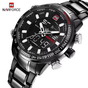 Reloj de Pulsera de Acero Inoxidable con Movimiento Digital de Cuarzo para Hombre, Reloj de Moda, Reloj Masculino, Cronógrafo - Product Image 2