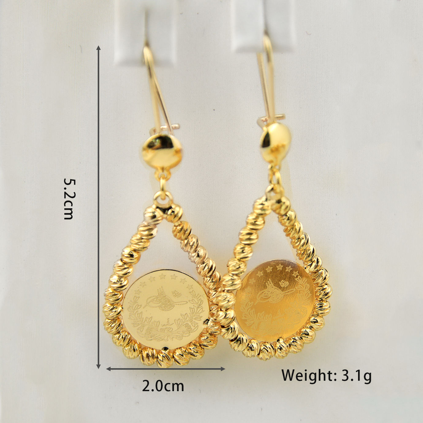 Beebeecraft 20 Kleine Halbcreolen Aus 18k Vergoldetem Messing - Perfekt Für DIY-Ohrringe