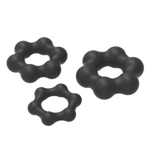 Heißer Verkauf 3 teile/satz Schwanz Penis Ring Perle Penis Ring Männliche Verzögerung Silikon Erektion Ring Sexspielzeug Erotische Sex Produkte für Männer - Product Image 2