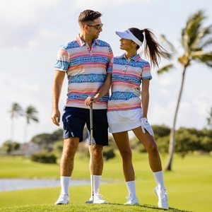 T-shirts Polo de Golf à Manches Courtes Imprimés Numériquement par Sublimation, Décontractés, pour l'Extérieur, Idéaux pour l'Été - Product Image 1