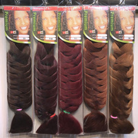 Vente en gros de cheveux tressés pré-étirés Ultra Authorization Ombre eau chaude pas cher cheveux synthétiques 82 pouces noyau tresse africaine
