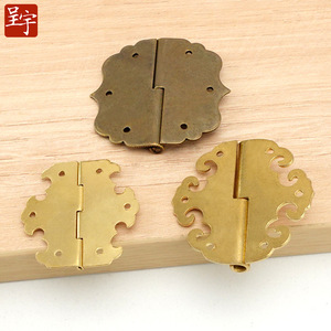 Chengyu Copper Hinges Butterfly Shape 180 Degree For Wooden Box <b>Cabinet</b> Door Surface Mount Traditional Design - Product Image 1
