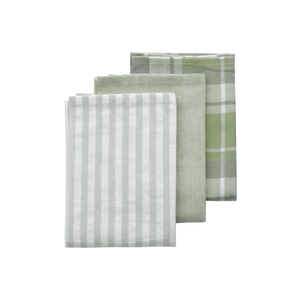 Paño de Cocina Kela Pasado, Paquete de 3, Diseño a Cuadros Verdes - Product Image 2