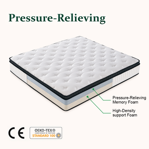 Matelas Compressé Orthopédique Silencieux Sans Ressorts en Mousse pour Chambre à Coucher – Tailles Queen et King - Product Image 1