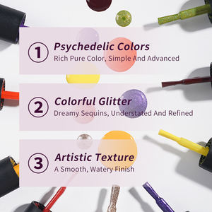 Kit de vernis gel uv couleur 2022 Offre Spéciale, ensemble complet avec base d'eau, pelable, couche de base, vernis à ongles - Product Image 6