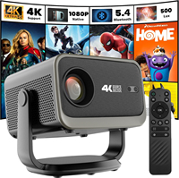 Projecteur intelligent P20 Android 14 2 Go 32 Go 4K 500 ANSI Lumens avec autofocus, pour extérieur et home cinéma, de l'usine OEM