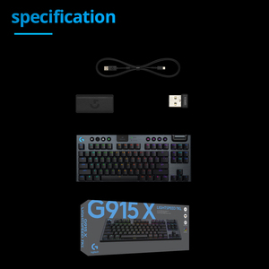 G915 X Lightspeed Tkl Rgb <b>Wireless</b> Mechanical Keyboard 60% Mini Waterproof Gamer Gaming for <b>Pc</b> & Laptop 87-keys G915 Tkl Rgb - Product Image 4
