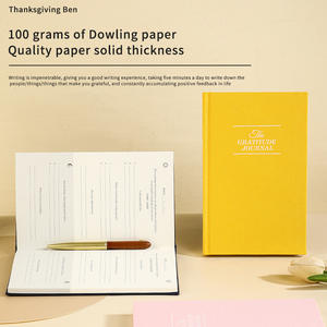 Planificateur de gratitude en <span class=keywords><strong>lin</strong></span>, version anglaise, journal quotidien avec questions pour le suivi de la gratitude et la croissance personnelle - Product Image 2