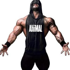 เสื้อกล้ามมีฮู้ดสำหรับผู้ชายเสื้อสายรัดออกกำลังกายฟิตเนสสไตล์ทางการ - Product Image 1