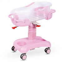 Nouveau berceau en plastique ABS avec cadre métallique et support en alliage métallique, adapté aux soins des nouveau-nés, mobilier hospitalier de qualité médicale
