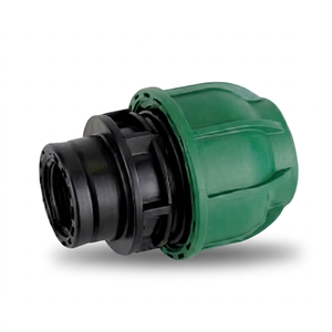 ข้อต่อเกลียวตัวเมียแบบอัดขนาด 32*1/2 ผลิตจากวัสดุ PP บริสุทธิ์ สำหรับท่อ PE/HDPE ยี่ห้อ SAP รุ่น SAP10033220 ทนทานต่อการกัดกร่อน ใช้กับน้ำ - Product Image 1