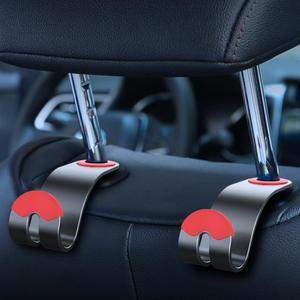 2 Ganci <span class=keywords><strong>per</strong></span> Sedile <span class=keywords><strong>Auto</strong></span> in Lega di Alluminio, Resistenti e Antiscivolo con Rivestimento in Silicone <span class=keywords><strong>per</strong></span> Poggiatesta - Product Image 5