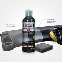 Revestimiento Cerámico Avanzado para Detalles de Automóviles, Restaurador Instantáneo de Plástico, Efecto Negro Intenso, Brillo Superior, Calidad OEM, Aplicación Rápida, Calidad de Exportación