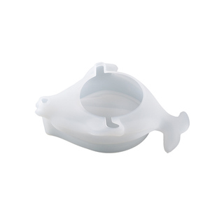 DM354 Hình Dạng Cá Heo Thiết Kế Cống Xà Phòng Silicone Khuôn Hộp Chủ Giá Lưu Trữ Đĩa Khay Nhựa Cho Phụ Kiện Phòng Tắm - Product Image 5