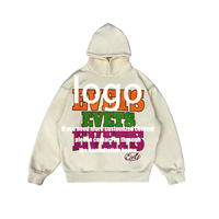 Sudadera con Capucha Unisex de Moda con Estampado de Logotipo Puff para Otoño e Invierno, Sudadera con Capucha para Hombre, Personalizada, Talla Grande