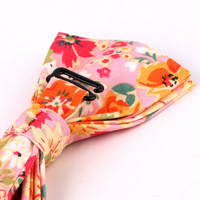 Vente en gros de nœud papillon en coton nœud papillon pré-noué à fleurs réglable à fleurs pour hommes nœud papillon pour femmes