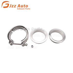 Pièces d'auto universelles 304 acier inoxydable <span class=keywords><strong>V</strong></span> <span class=keywords><strong>Band</strong></span> Clamp mâle femelle bride pour Turbo, tuyaux de descente, systèmes d'échappement - Product Image 4